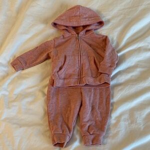 Pink Ralph Lauren baby sweatsuit
